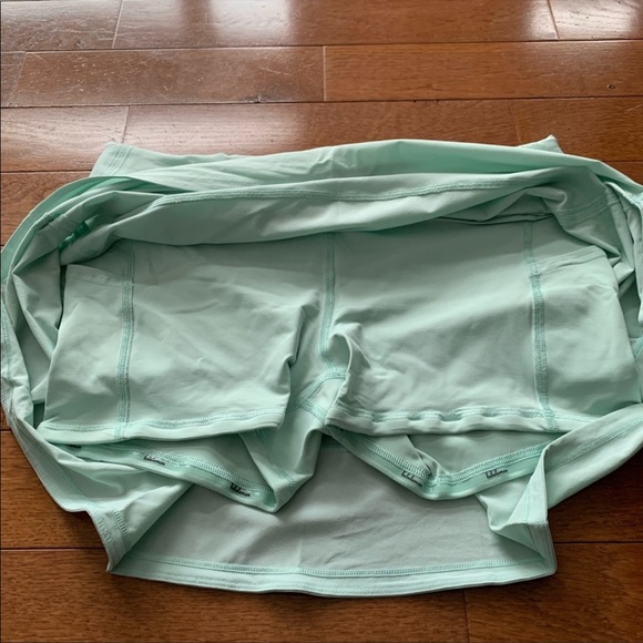 🌿LULULEMON PACE RIVAL SKIRT/SKORT TALL-DELICATE MINT-8🌿 - Picture 6 of 13